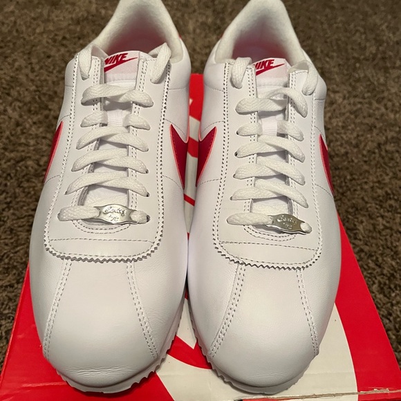 Nike Cortez “Forrest Gump” White and Red Sneakers - Picture 3 of 6
